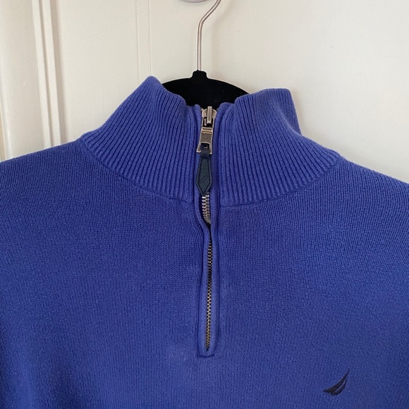 Nautica Blue Quarter Zip - Picture 6 of 9